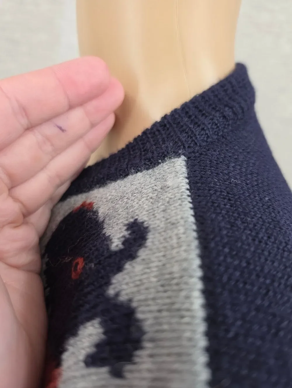 Tulchan Wool Navy Sweater Cardigan Argyle Plaid Scottie Dog Castle Dark Academia